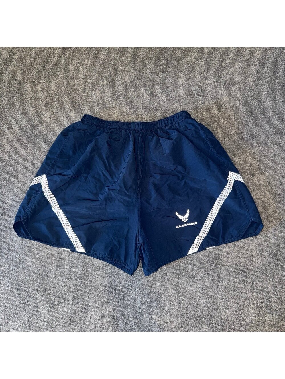 U.S. Air Force Lined Nylon Athletic Train/Swim Shorts Mens MD/LG Vtg y2k 90s